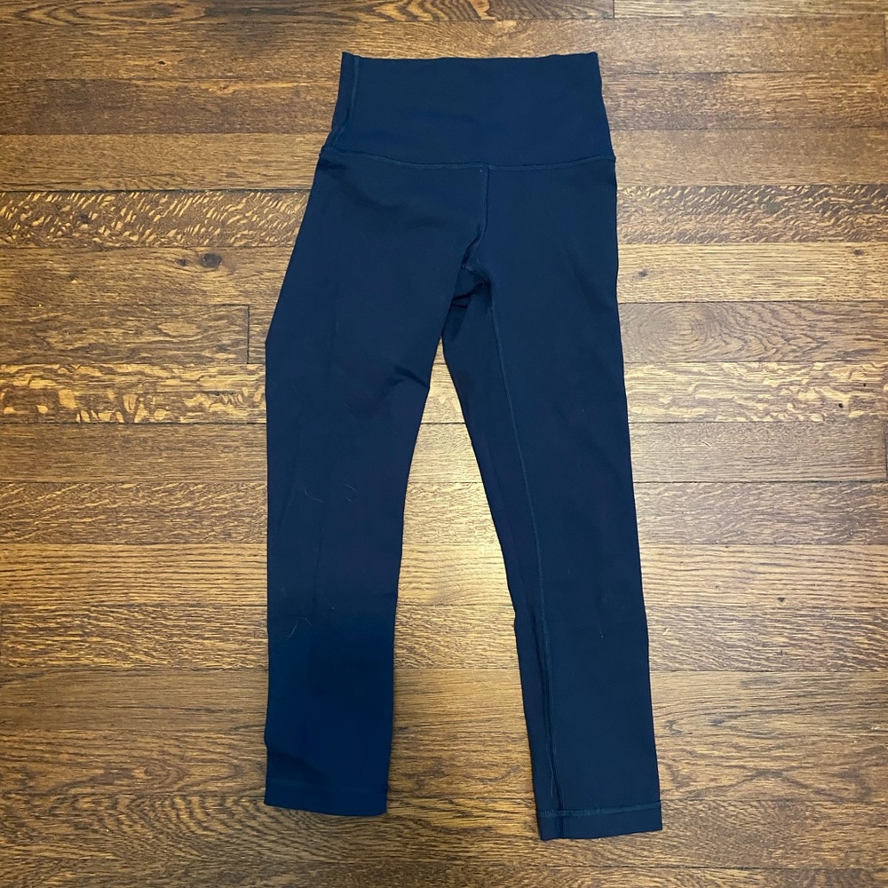 Lululemon Wunder Under Navy Crop